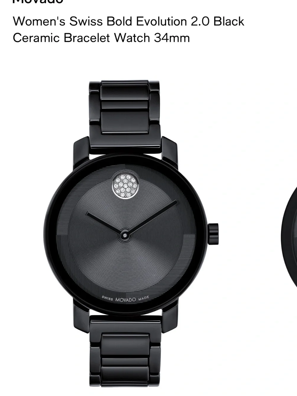 Movado Women -  Ceramic Watch